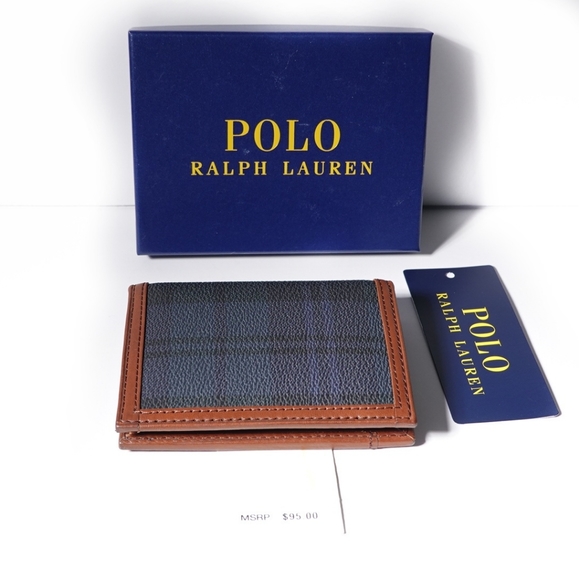 POLO RALPH LAUREN HERITAGE BIFOLD ID WALLET - Picture 2 of 8